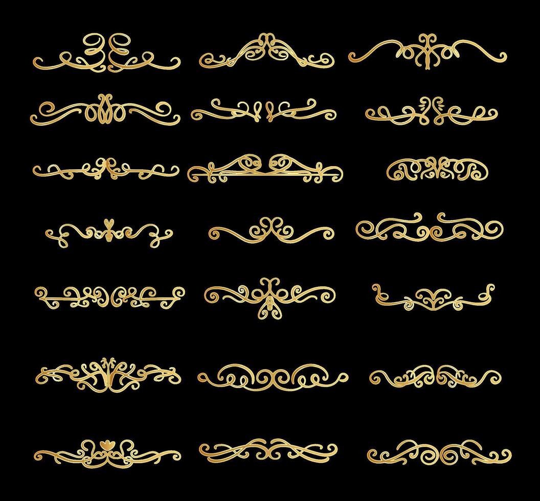 Set of elegant design elements for decorative vector illustration