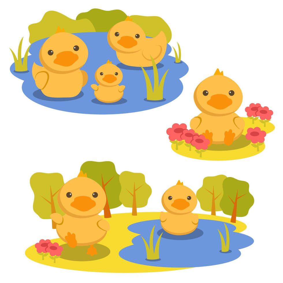 animal cartoon set vector