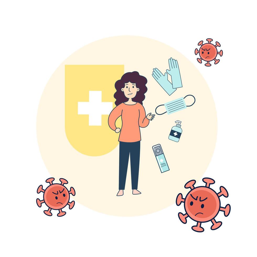 Protect virus covid19 vector