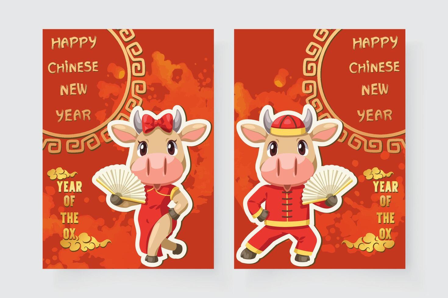 Chinese New Year Banner Set vector