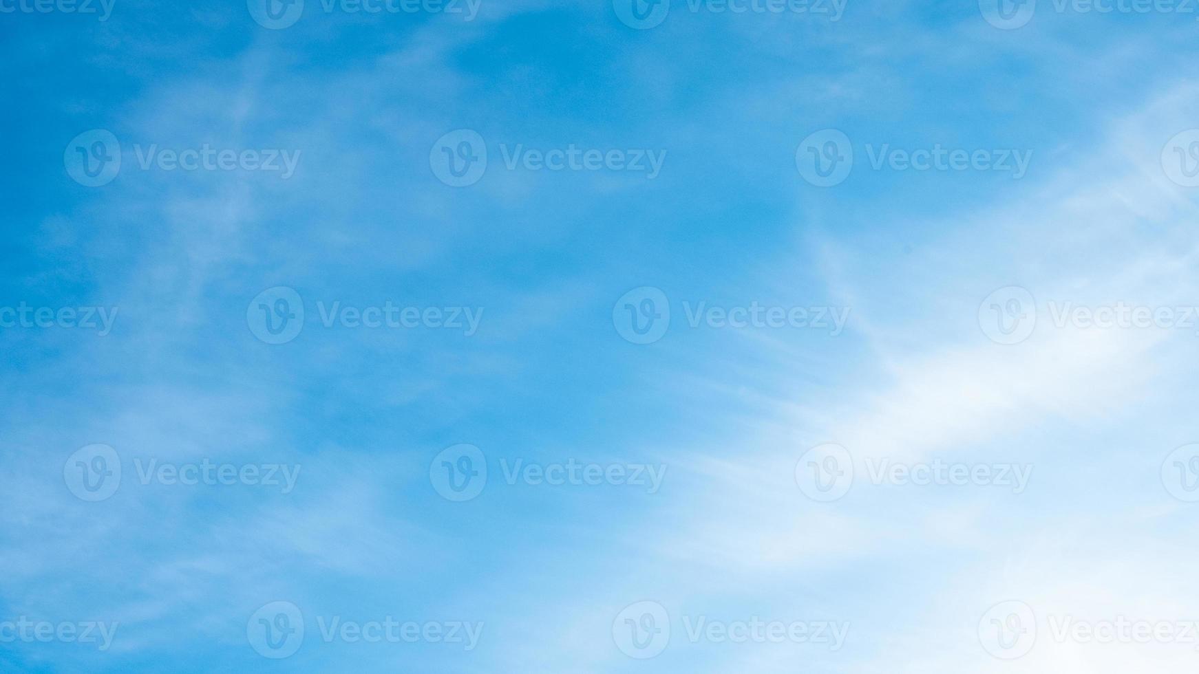 clear blue sky with cloudy haze photo