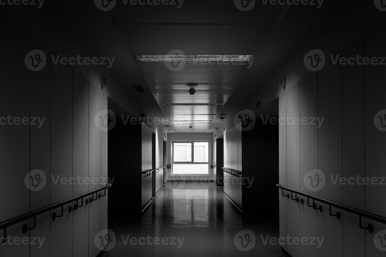 Empty hospital corridor photo