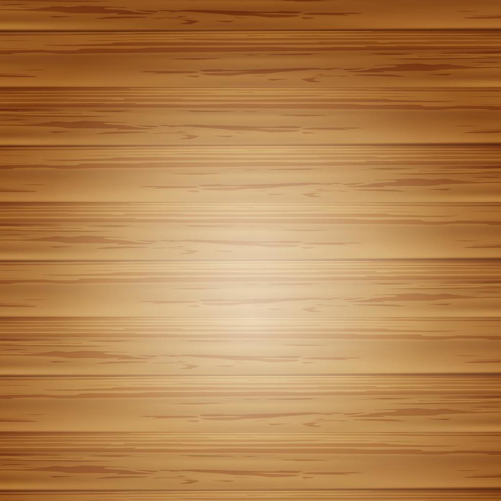 Viejo fondo de textura de madera marrón con vista superior. Ilustración de vector 3D.