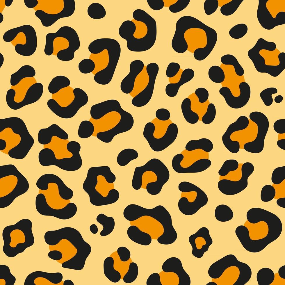 Leopard skin seamless background texture pattern vector