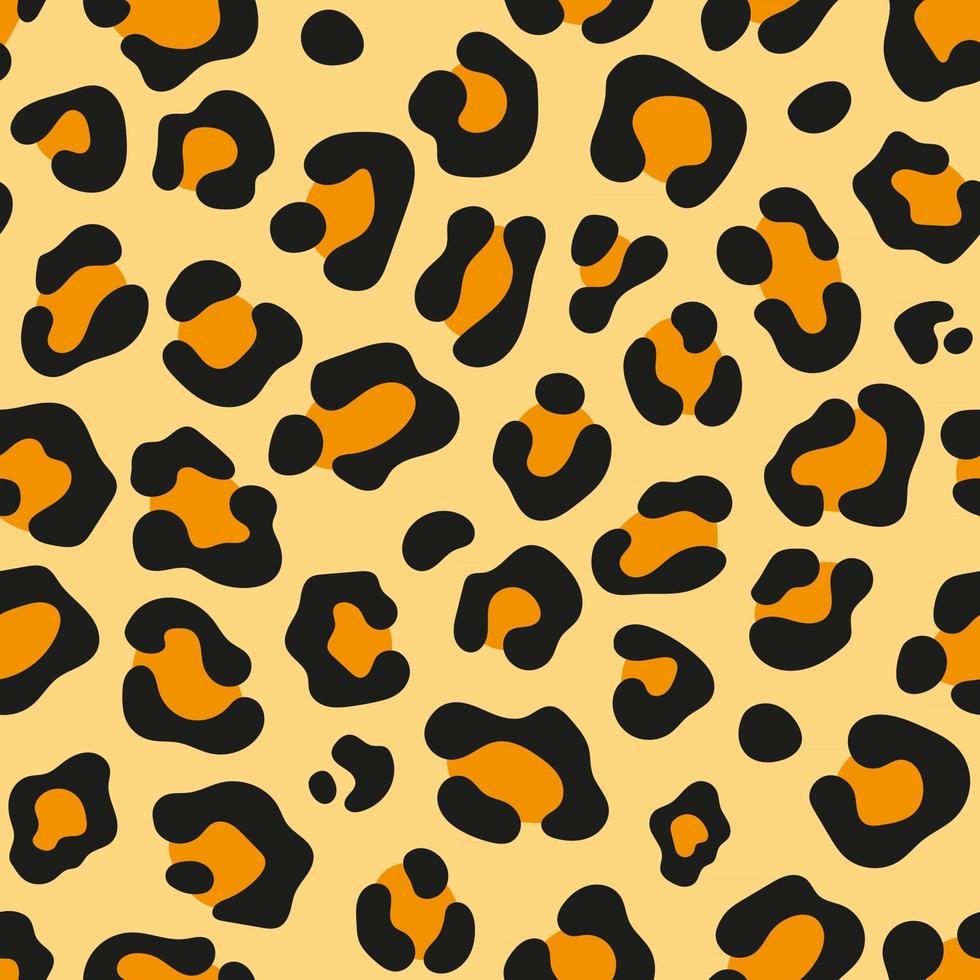 patrón de textura de fondo transparente de piel de leopardo vector