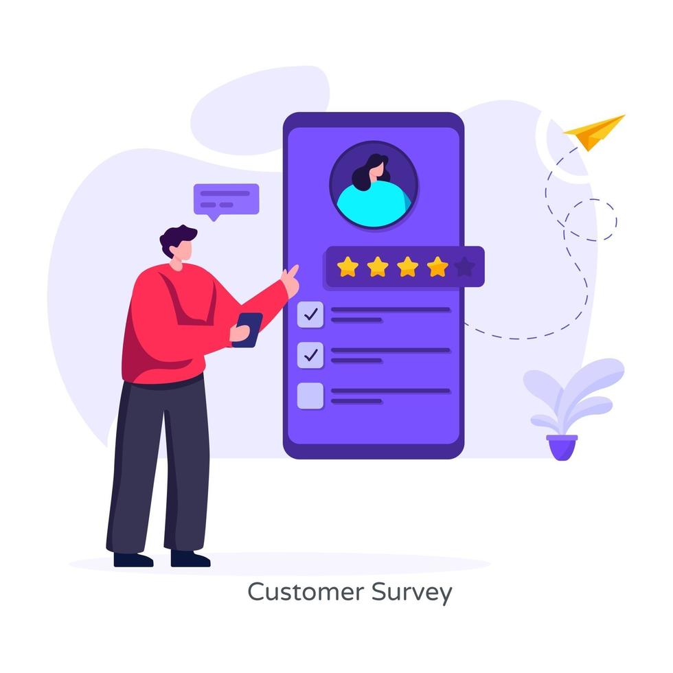 User Customer Survey vector