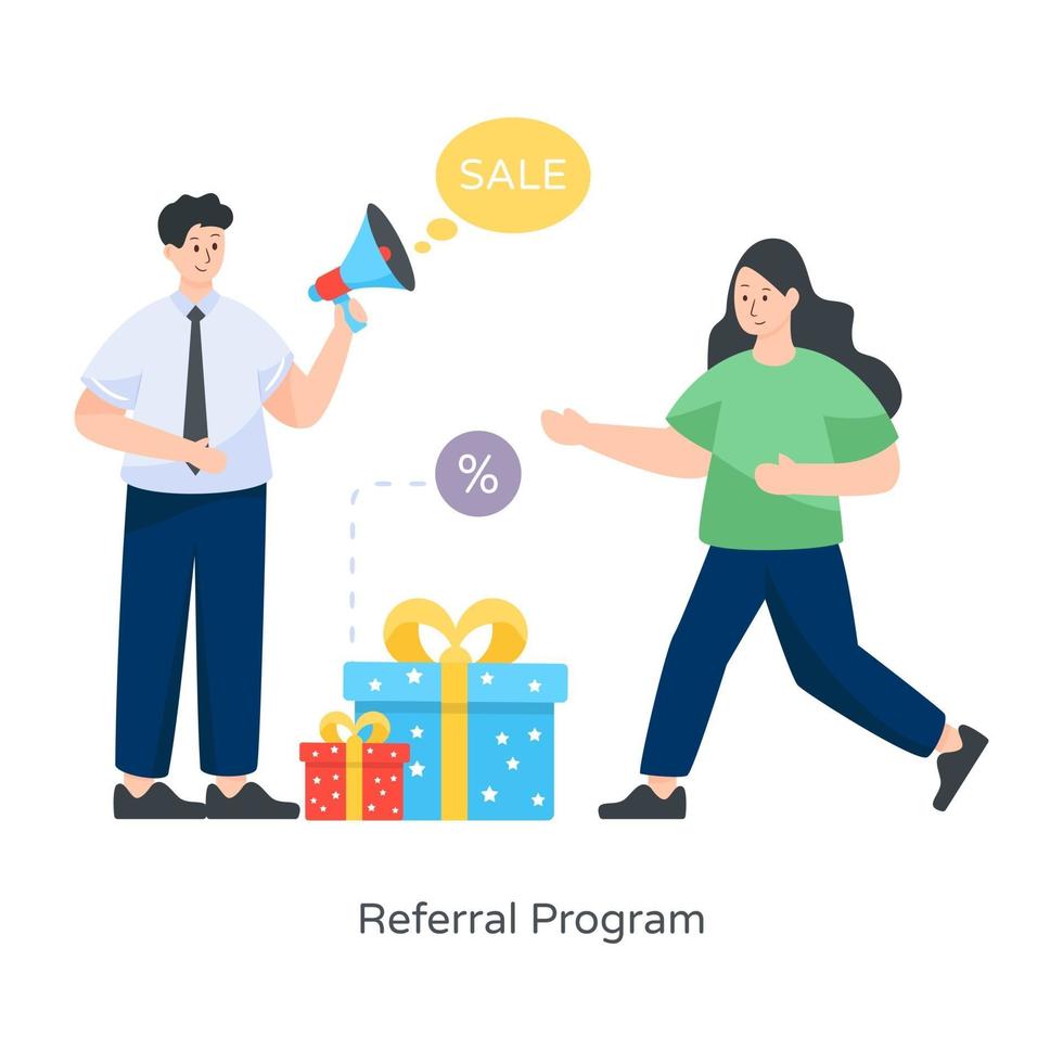 Referral Program and Marketing vector