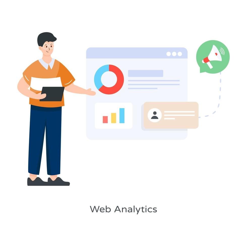Web Analytics and statistics vector