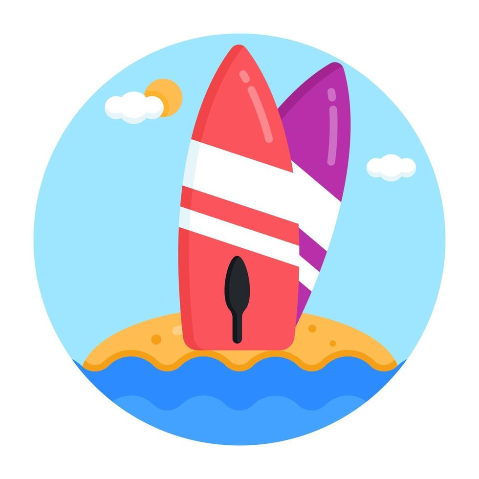 Surfboards and Adventure vector