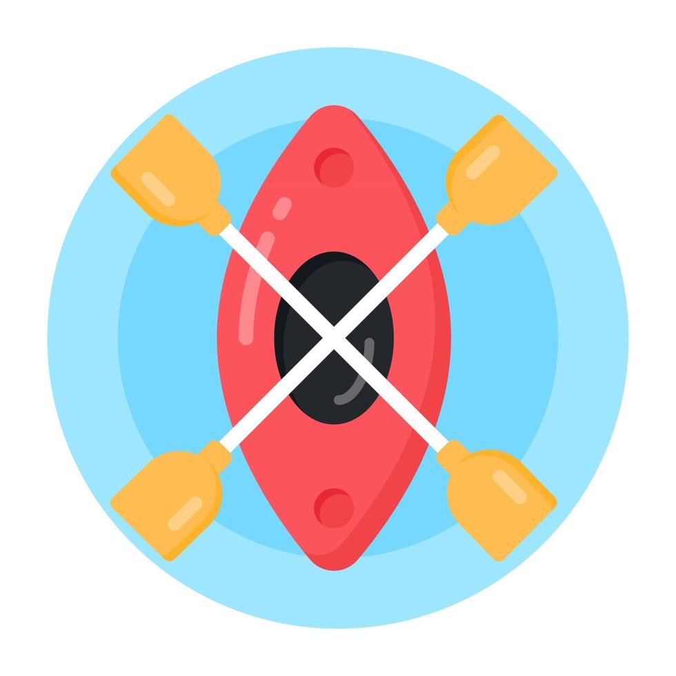 Canoe and Rafting vector