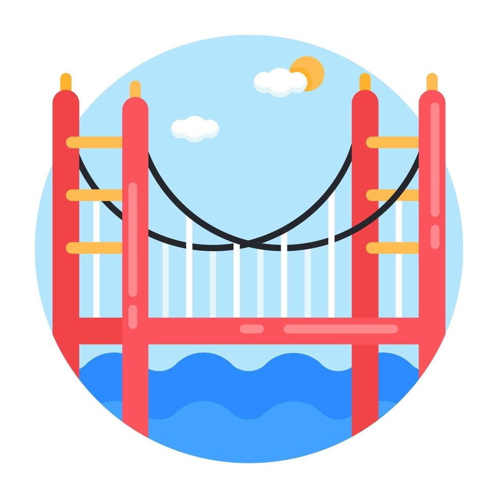 Bridge Over Pass vector