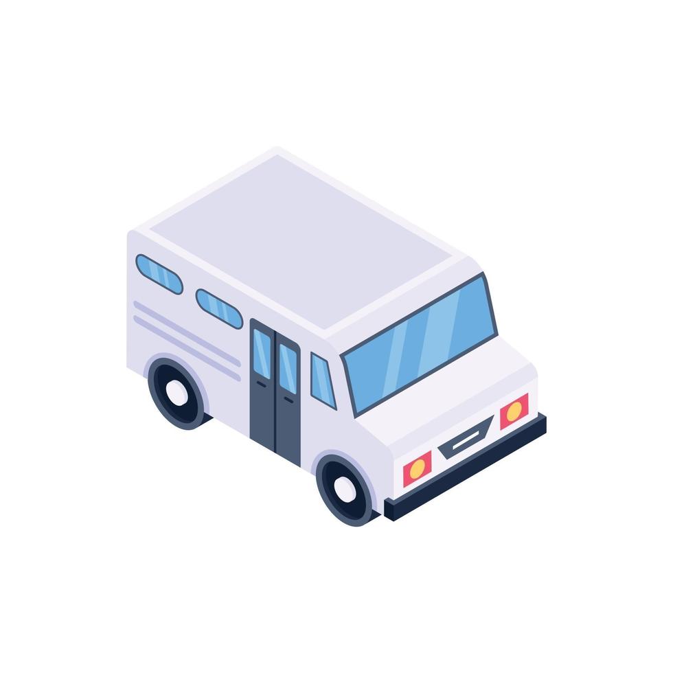 Minivan Local Transport vector