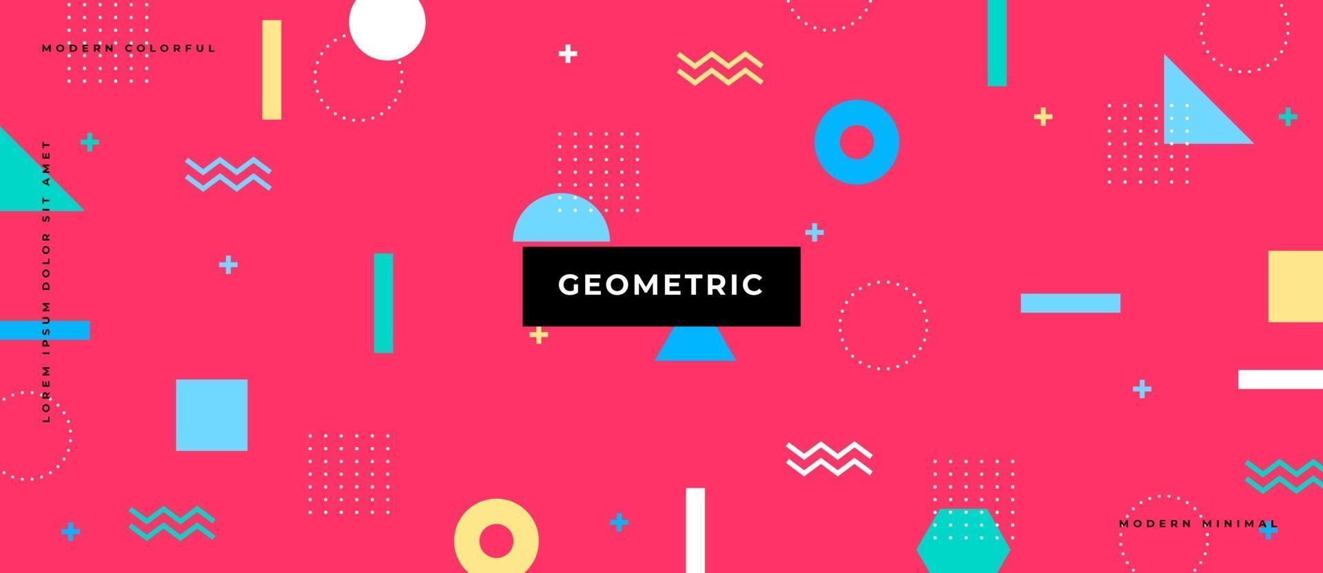 Geometric Polygon Shapes Background. vector