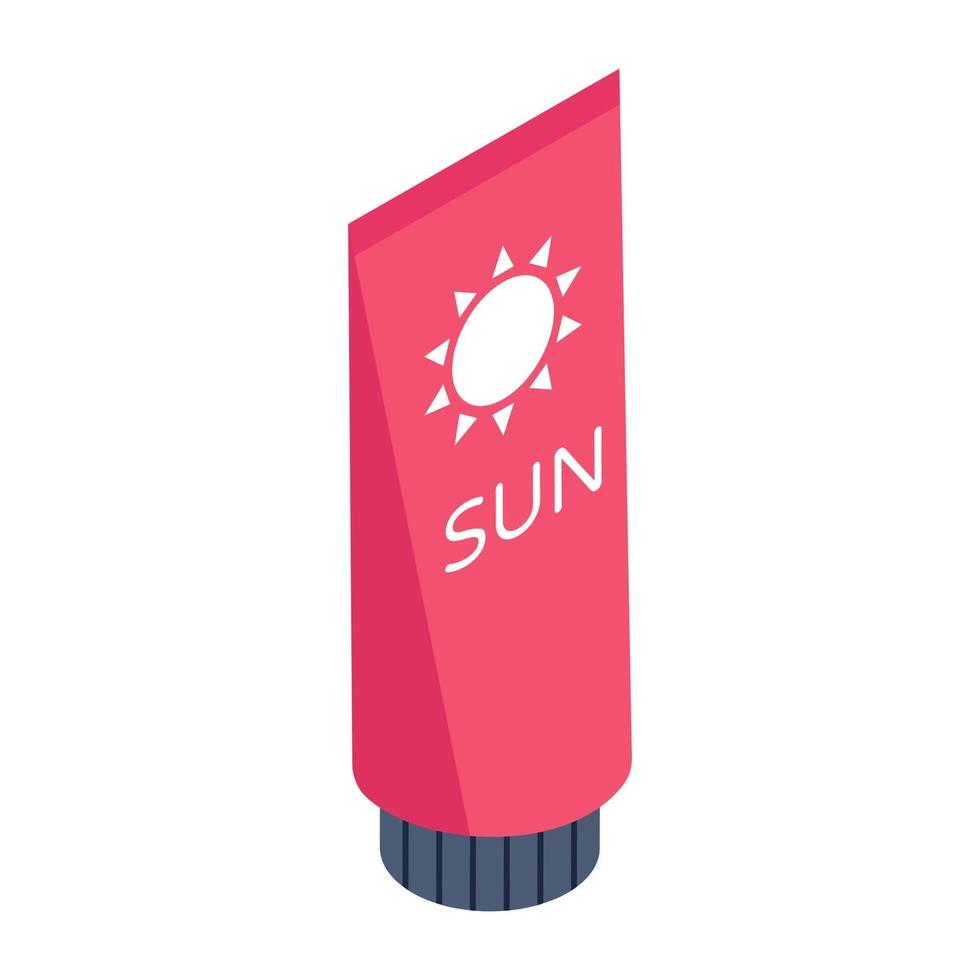 Sun Block cream vector