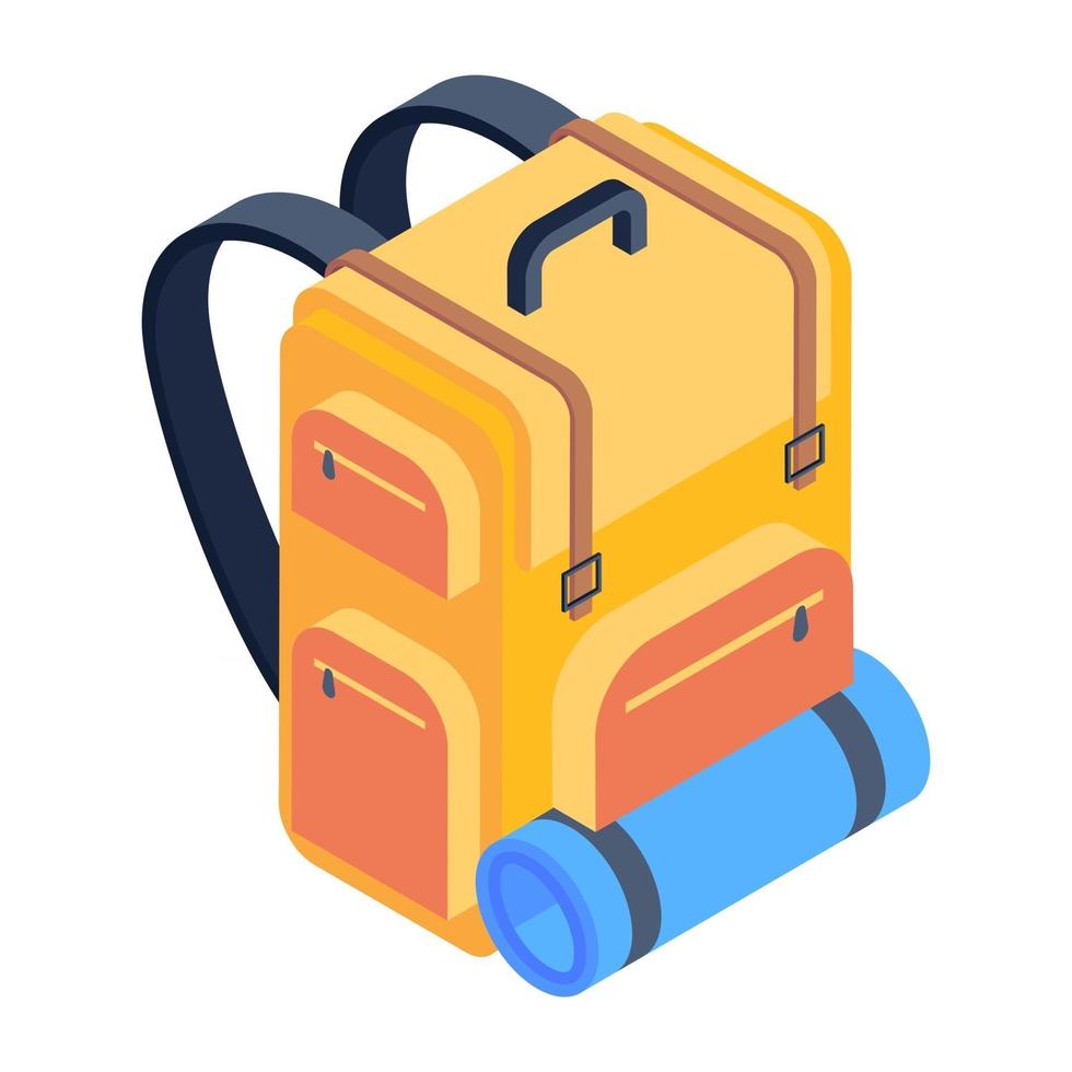Backpack Knap sack vector