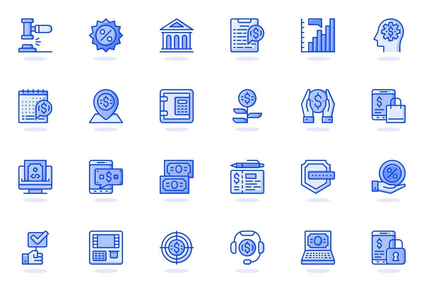 Online banking web flat line icon vector