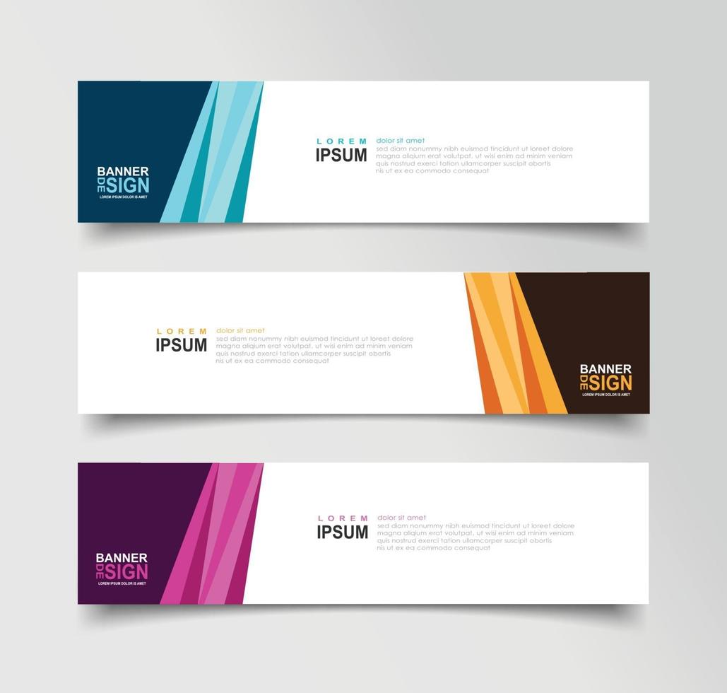 Vector Abstract Banner Design Web Template