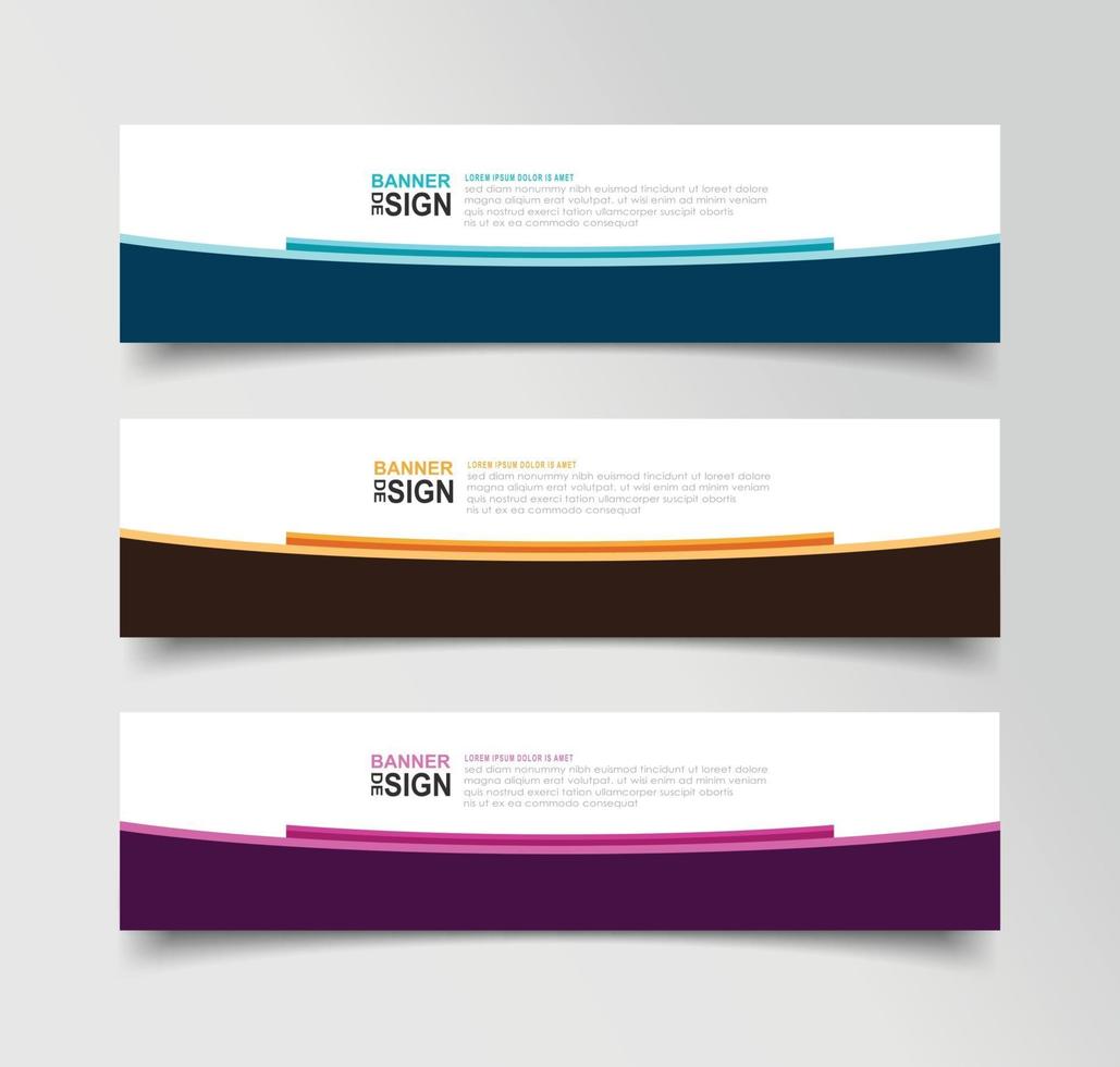 Vector Abstract Banner Design Web Template