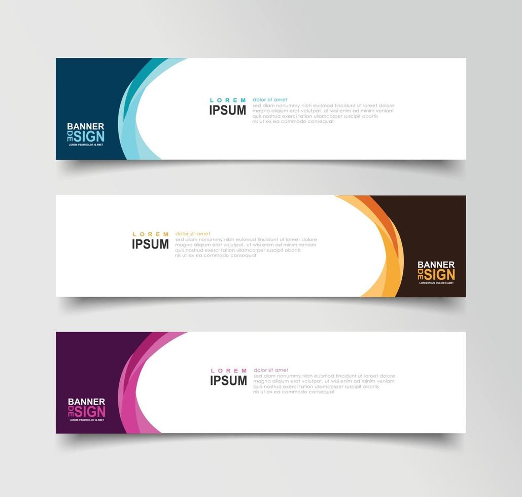 Vector Abstract Banner Design Web Template