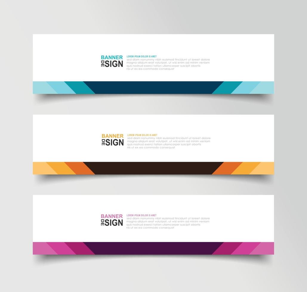 Vector Abstract Banner Design Web Template