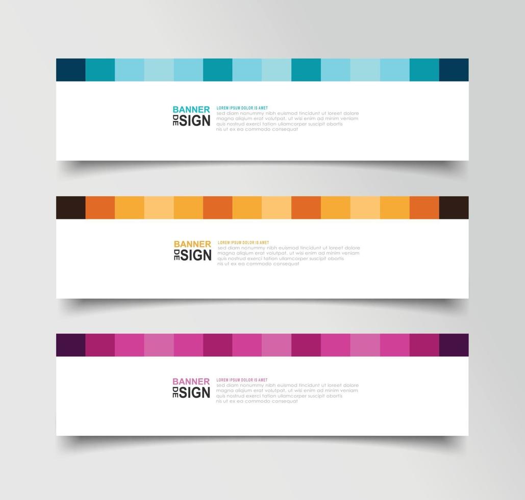 Vector Abstract Banner Design Web Template