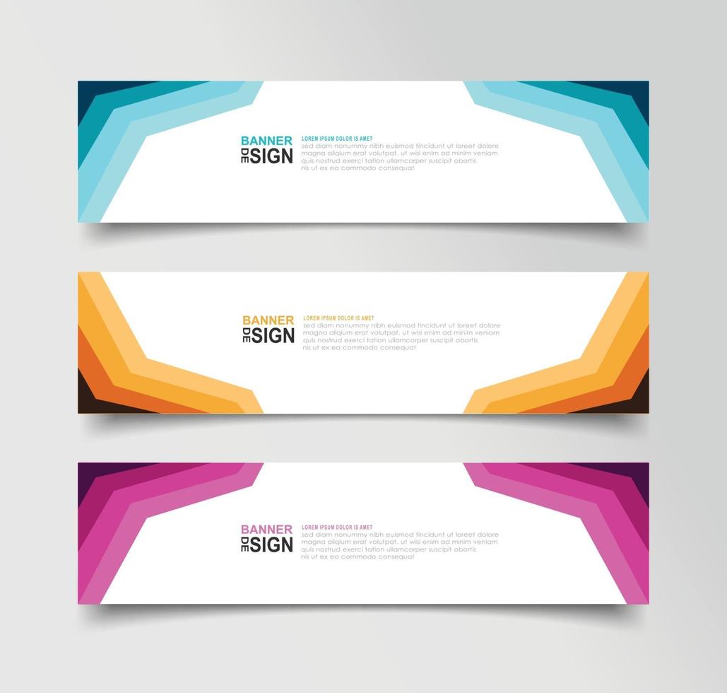 Vector Abstract Banner Design Web Template
