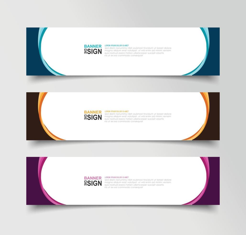 Vector Abstract Banner Design Web Template