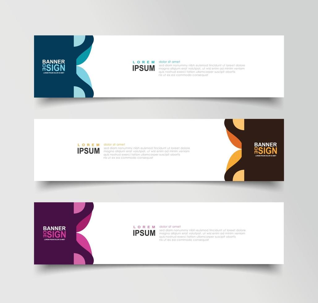 Vector Abstract Banner Design Web Template