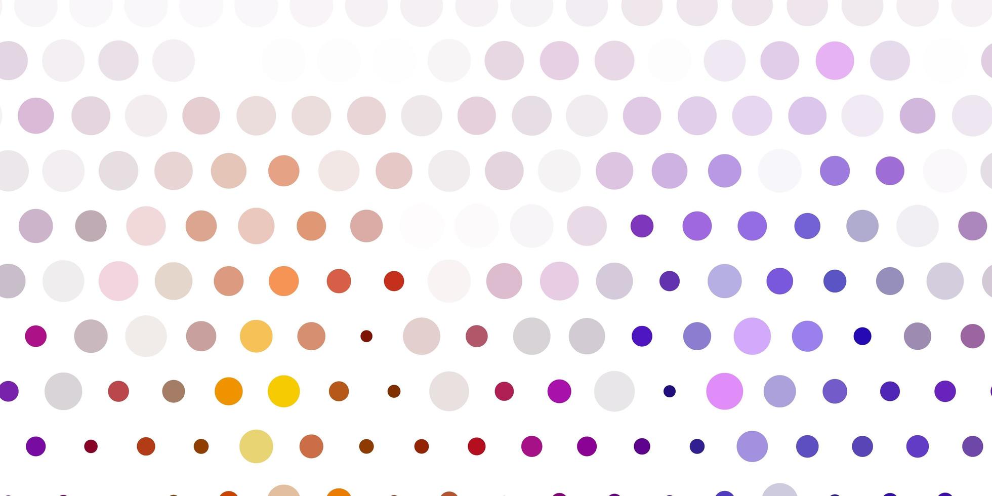 Light pink, yellow vector pattern with spheres.
