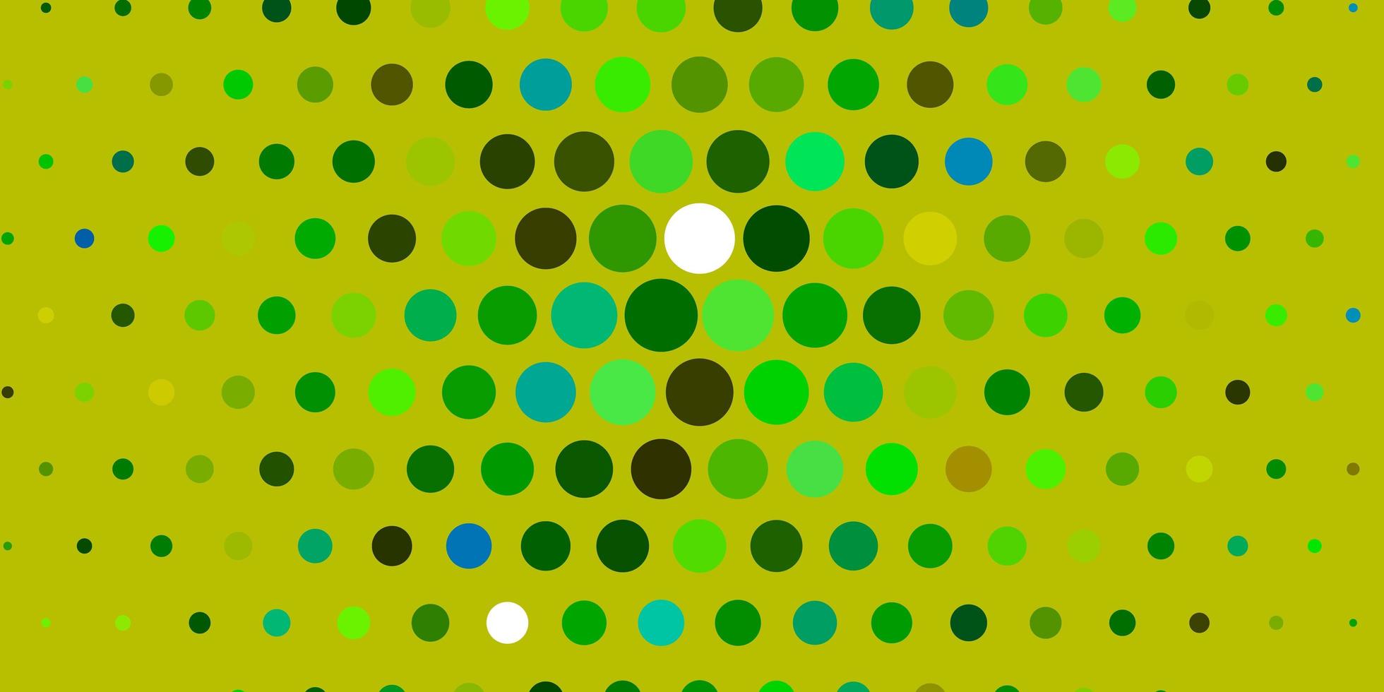 Light Green, Yellow vector layout with circle shapes.