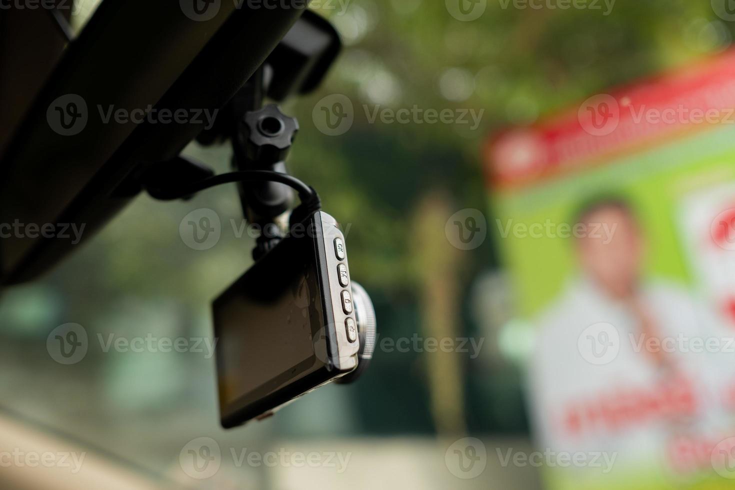 Car camera with blur background photo