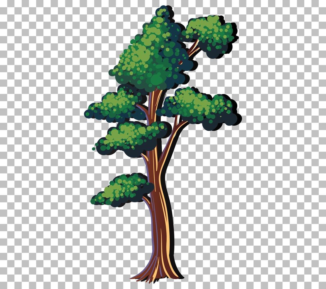 A tree with green leaves vector