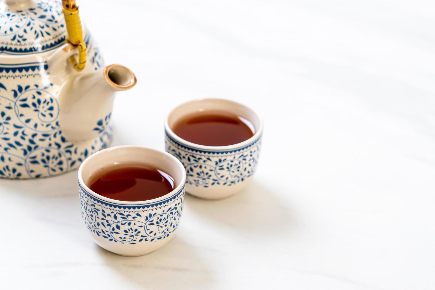 Close-up beautiful Chinese tea set photo