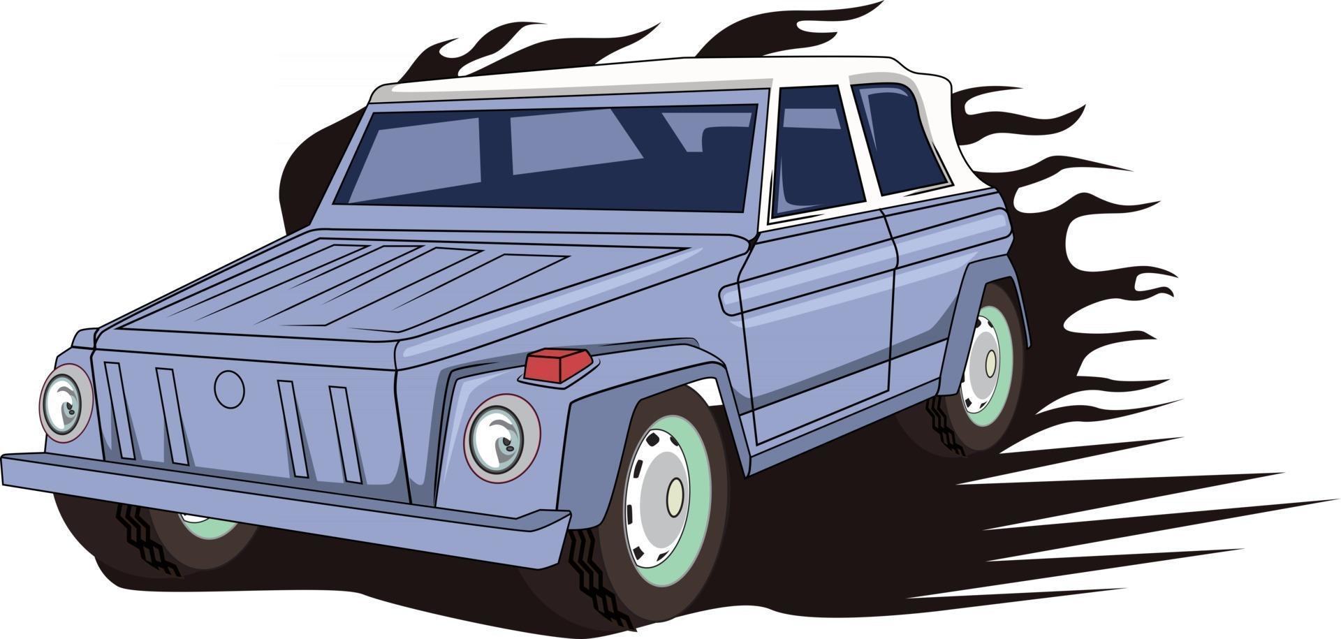 the classic car illustration vector