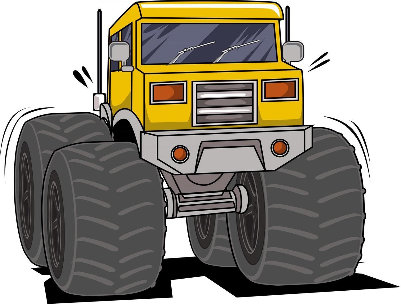 classic monster truck vector