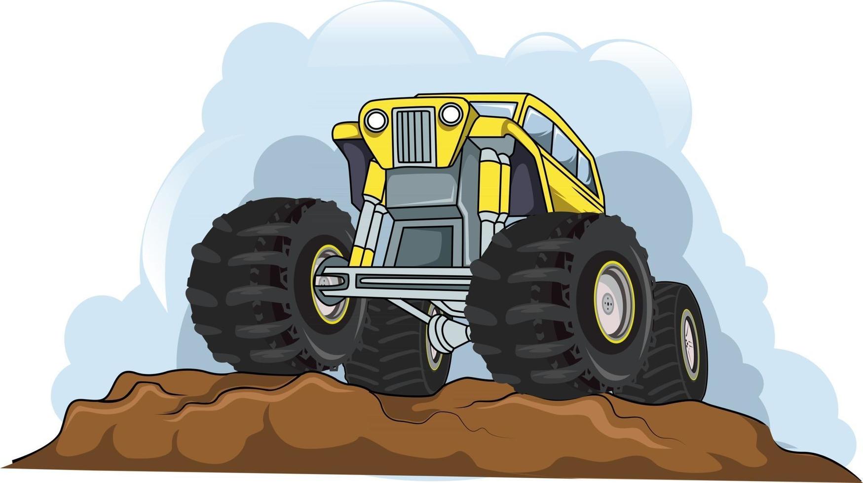 off-road monster truck vector