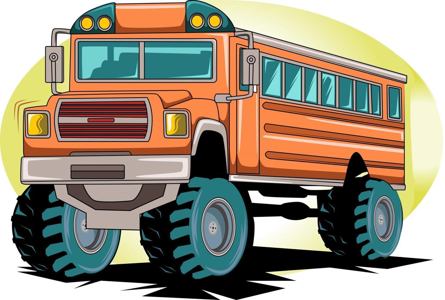 big school bus vector