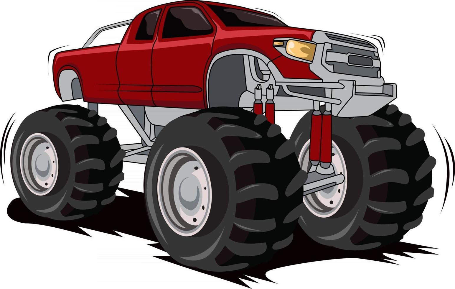 monster truck off road illustration vector