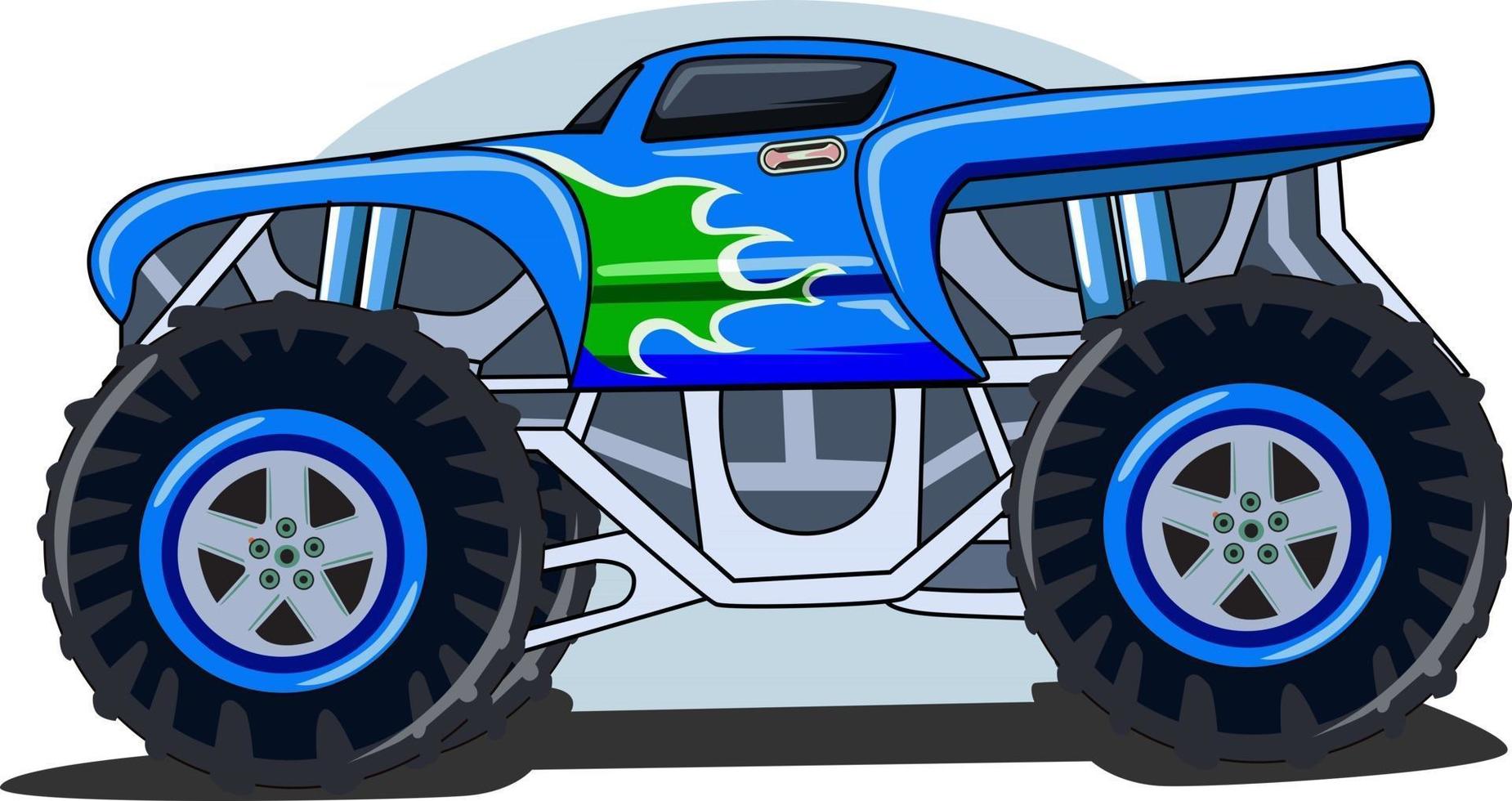 Cartoon monster truck illustration for kids, vector illustration. 25453785  Vector Art at Vecteezy