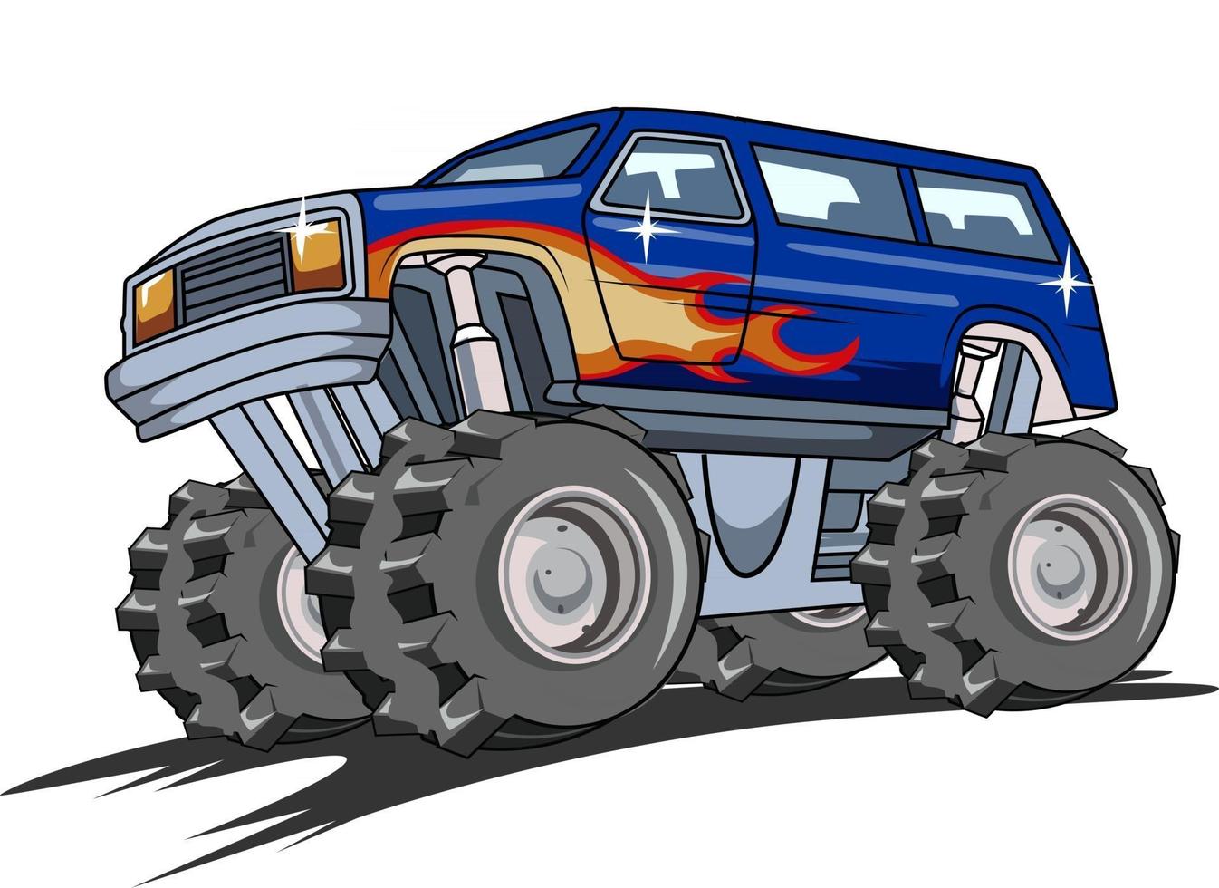 off-road monster truck vector