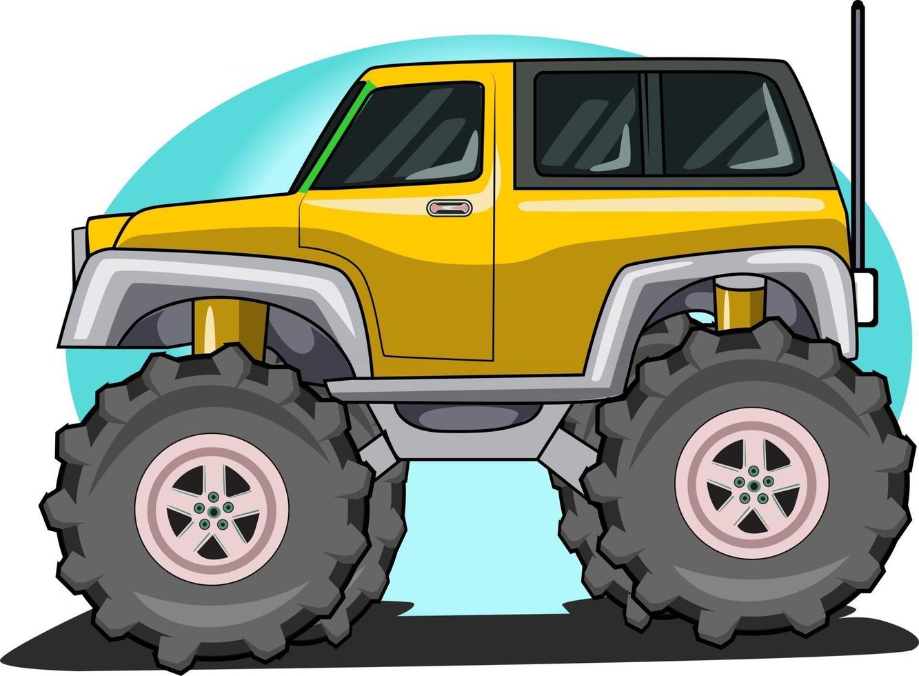 off-road big truck vector