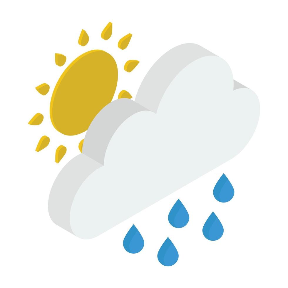 Sunshower Rain Concepts vector