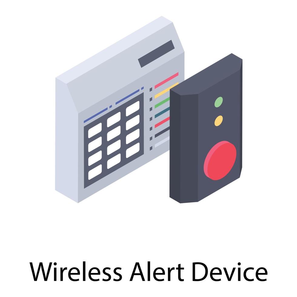 Wireless Alert Device vector