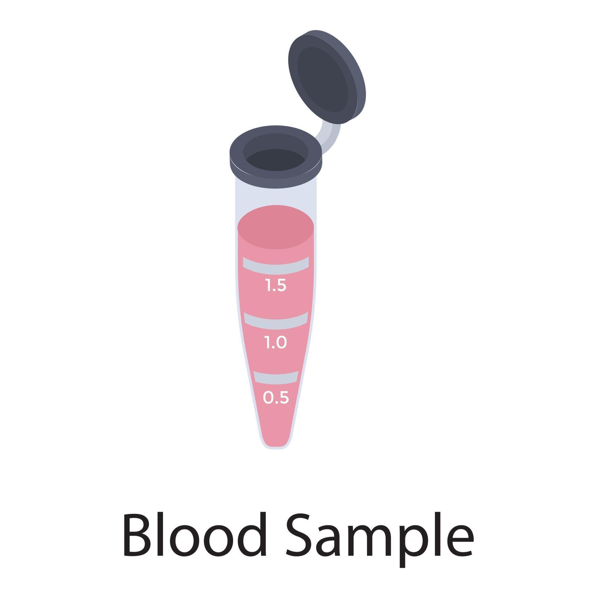 Blood Sample Container 2888520 Vector Art at Vecteezy
