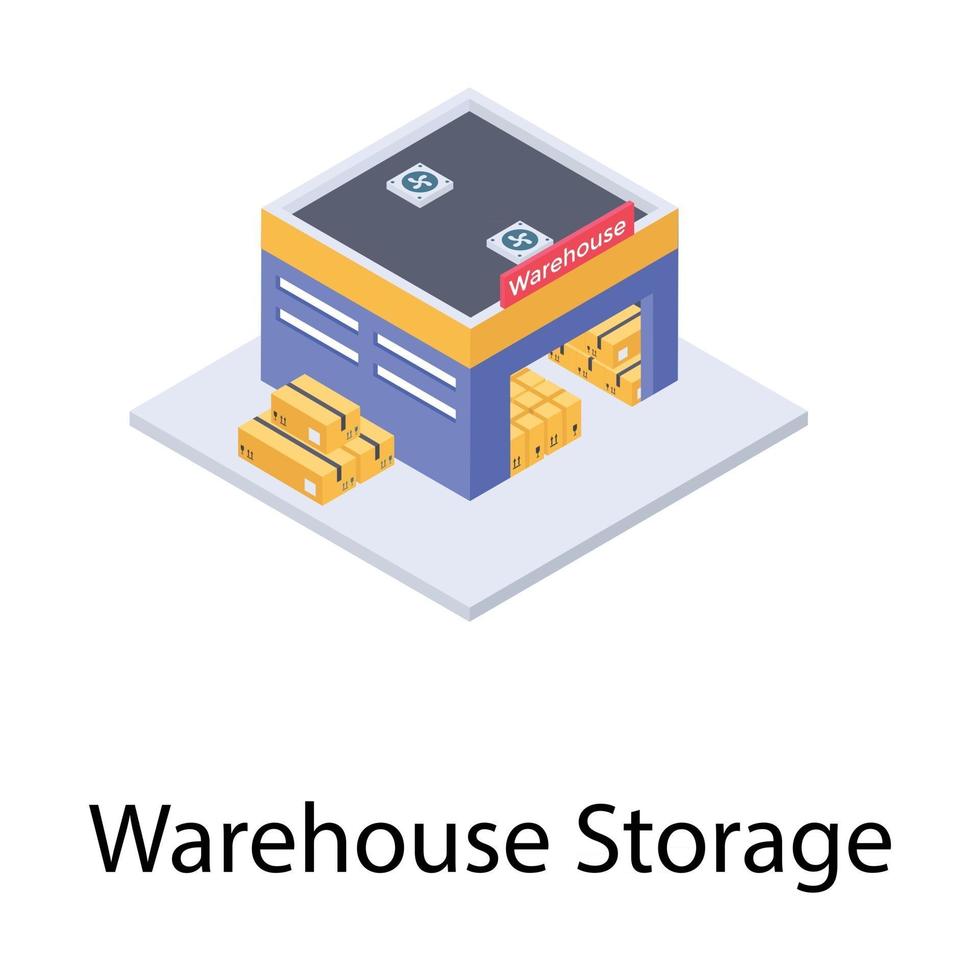 Warehouse Storage Concepts vector