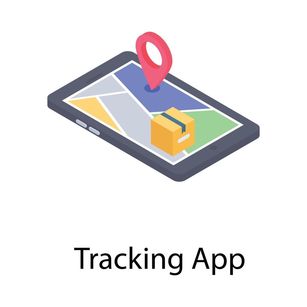 Tracking App Concepts vector