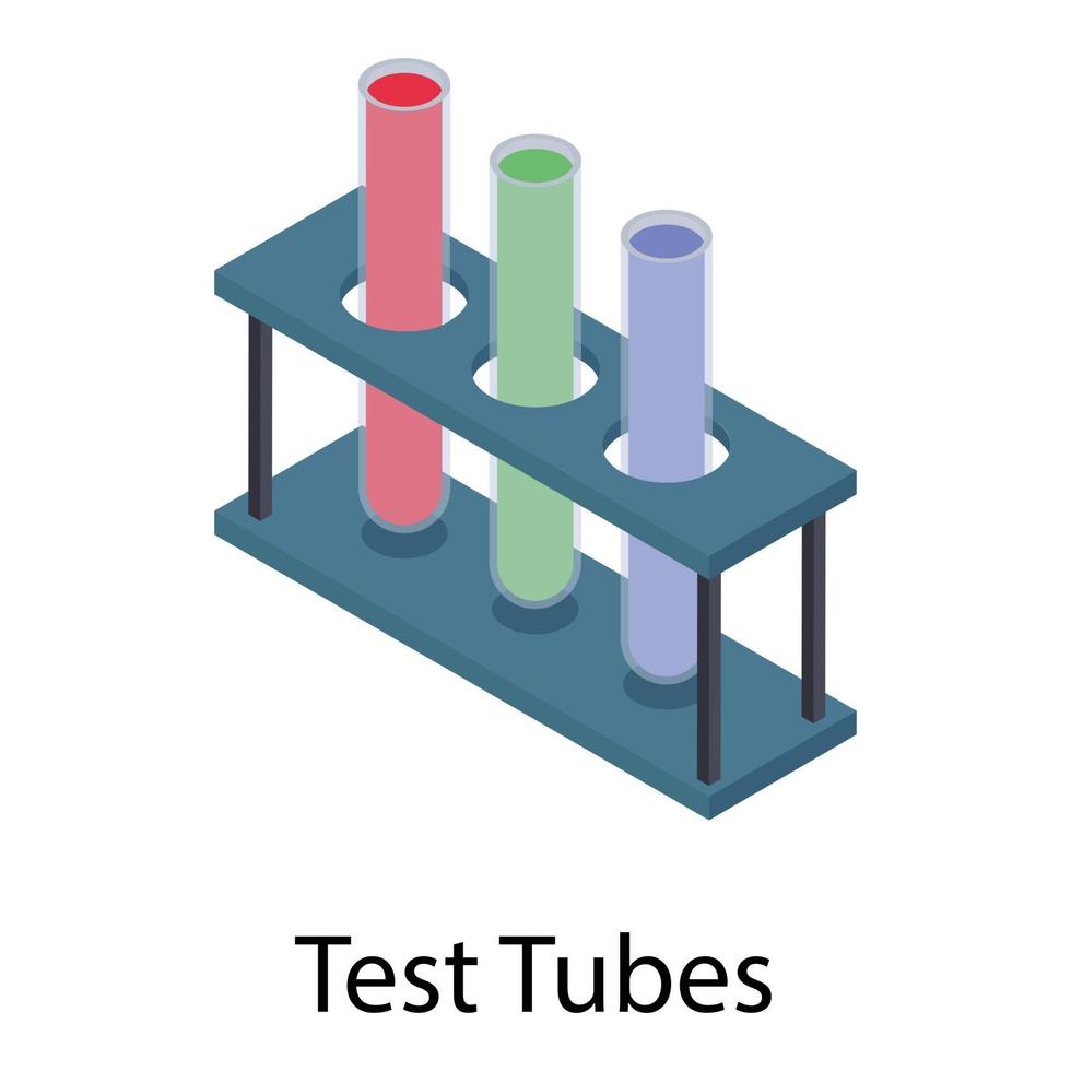 tubos de ensayo de laboratorio vector