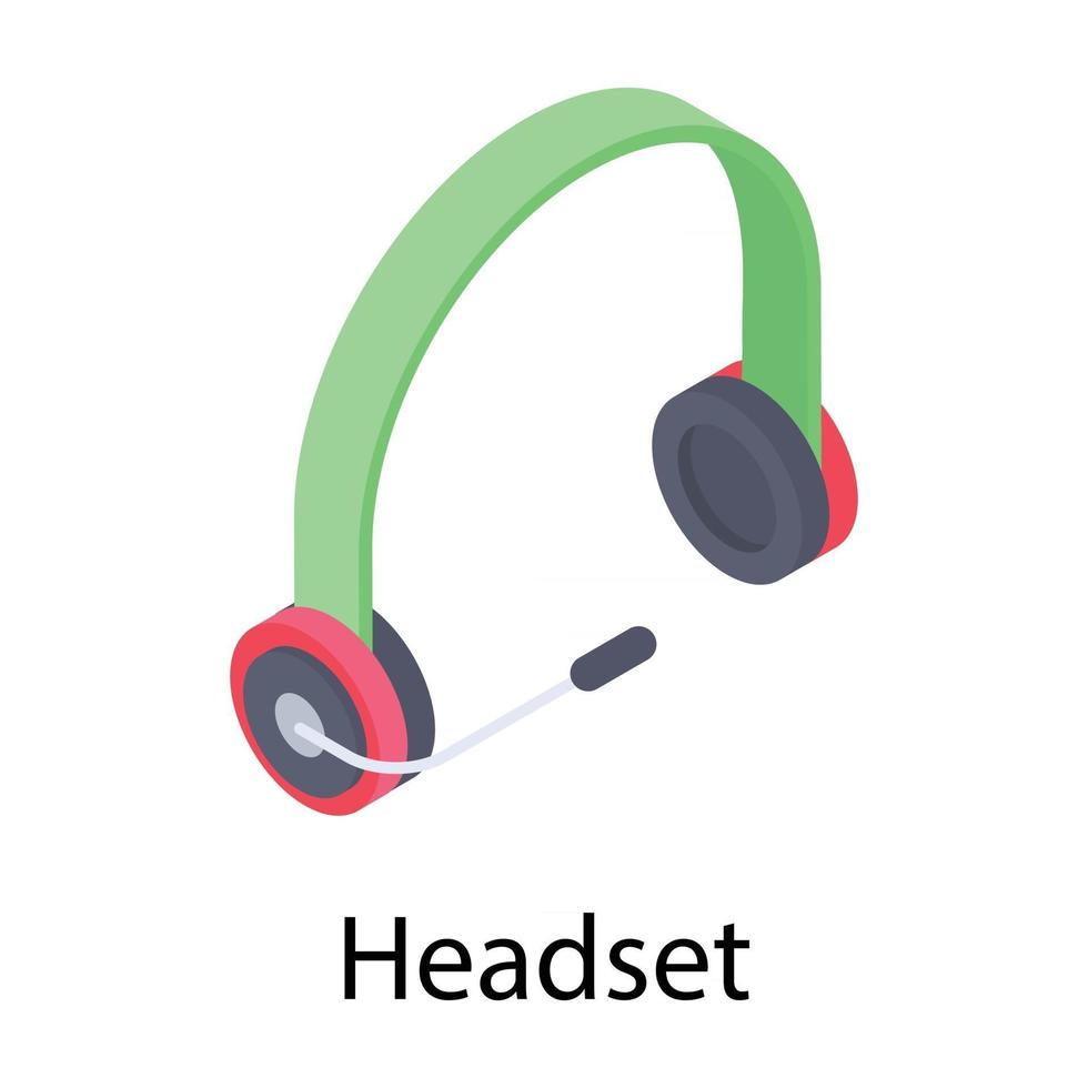Trending Headset Concepts vector