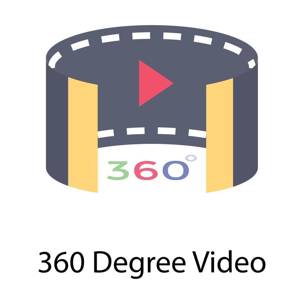360 Degree Video vector