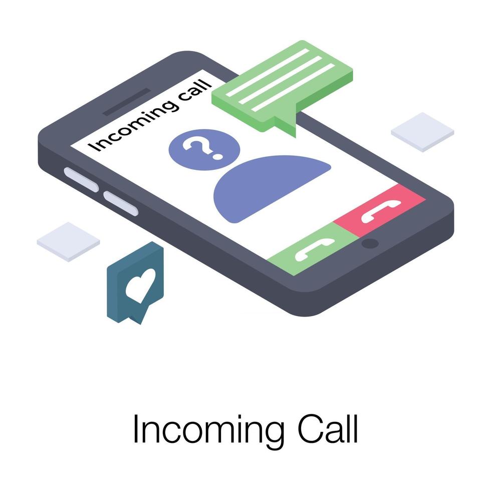 Incoming Call Concepts vector